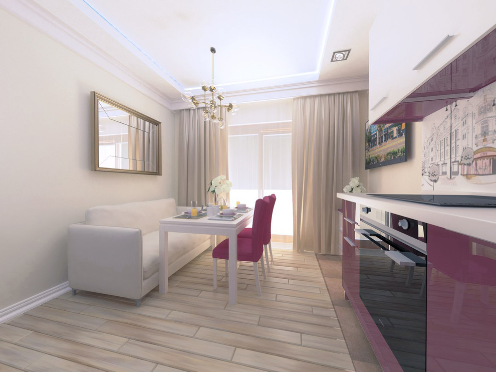 Бежевая романтика на 40 квадратных метрах.