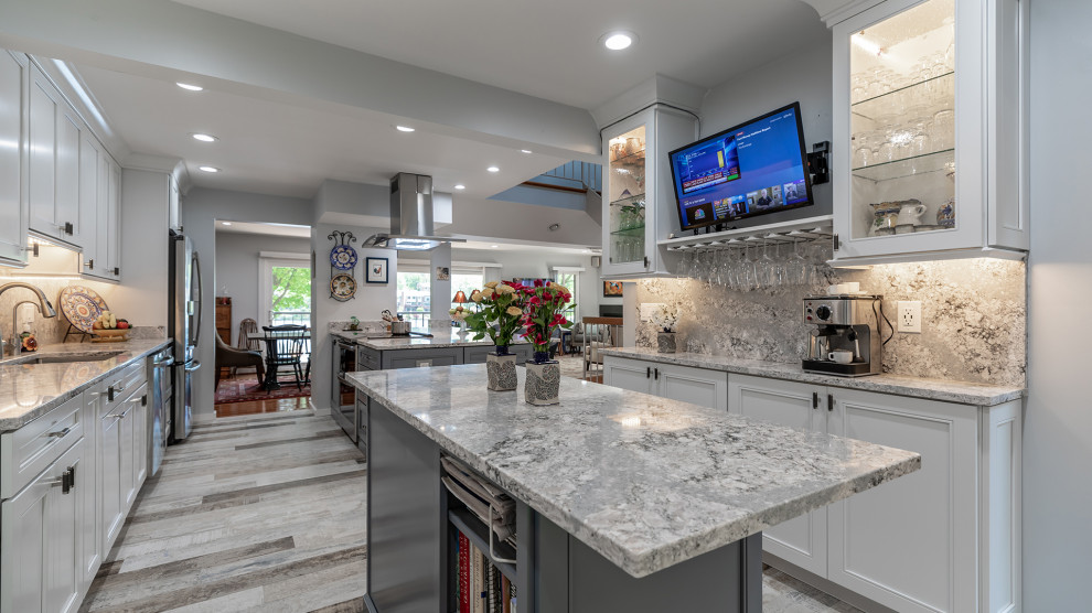Transitional kitchen photo in Boston