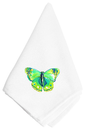 Bright Green Butterfly Napkin 8863NAP
