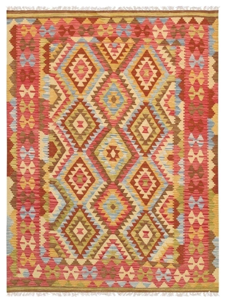 Pasargad Anatolian Kilim Collection Hand-Woven Wool Area Rug, 5'x6'9"