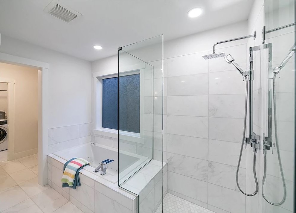 Bathroom - transitional bathroom idea in Edmonton