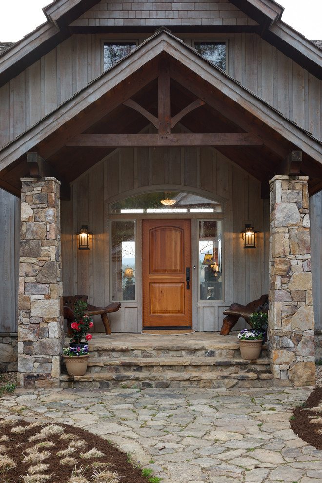 Contemporary Farmhouse Rustic Entry Richmond By Timberpeg