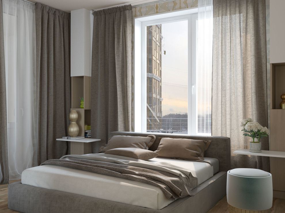 Квартира для семьи "Из трешки в четырехкомнатную". 3 D визуализация.