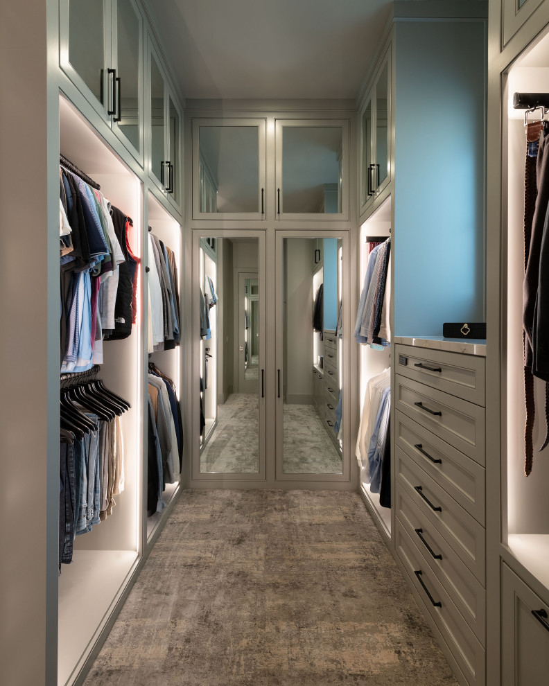 His Organized Walk-In - Transitional - Closet - Dallas - by Kathleen ...