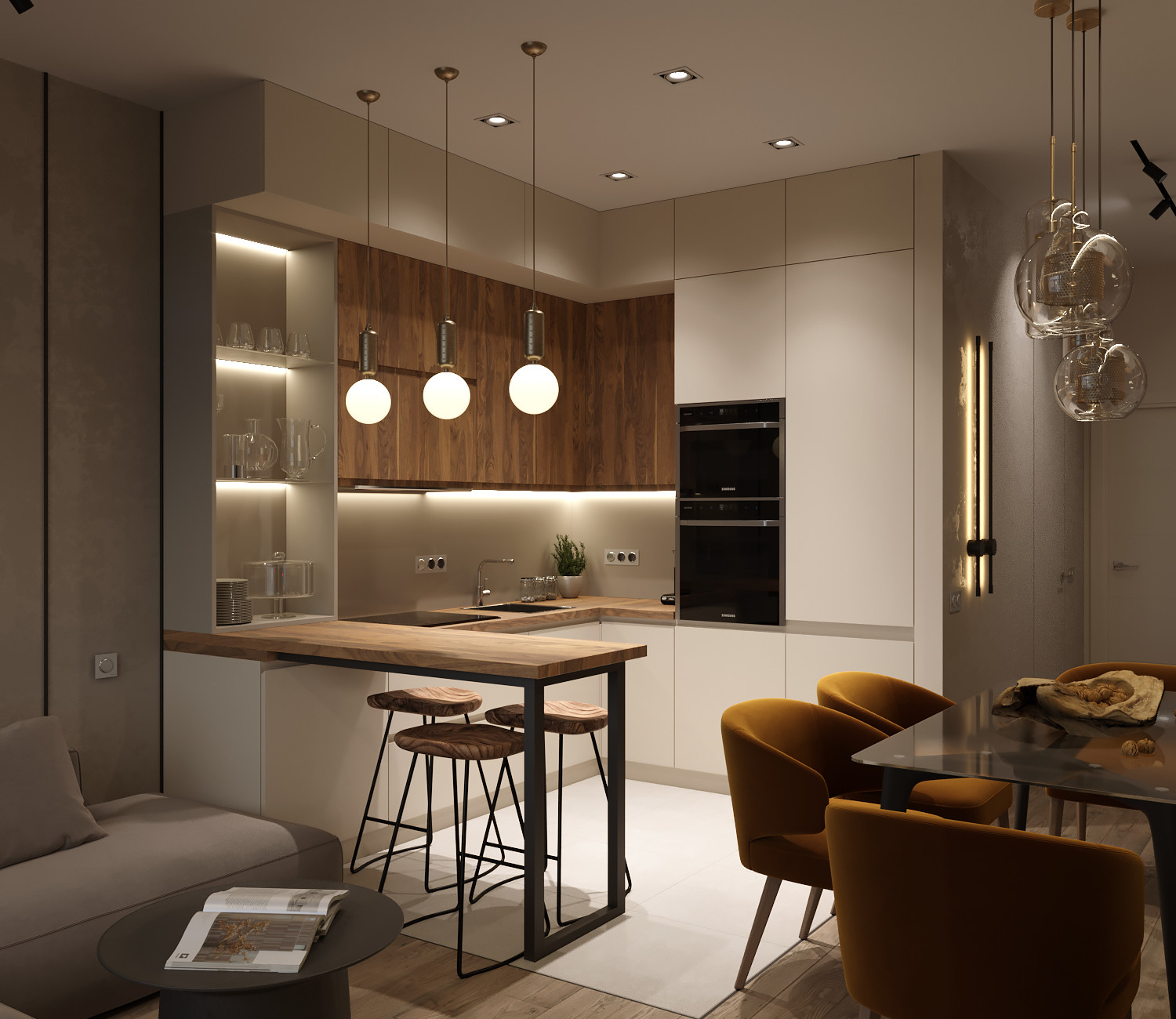 Проект квартиры в Москве 78 м2