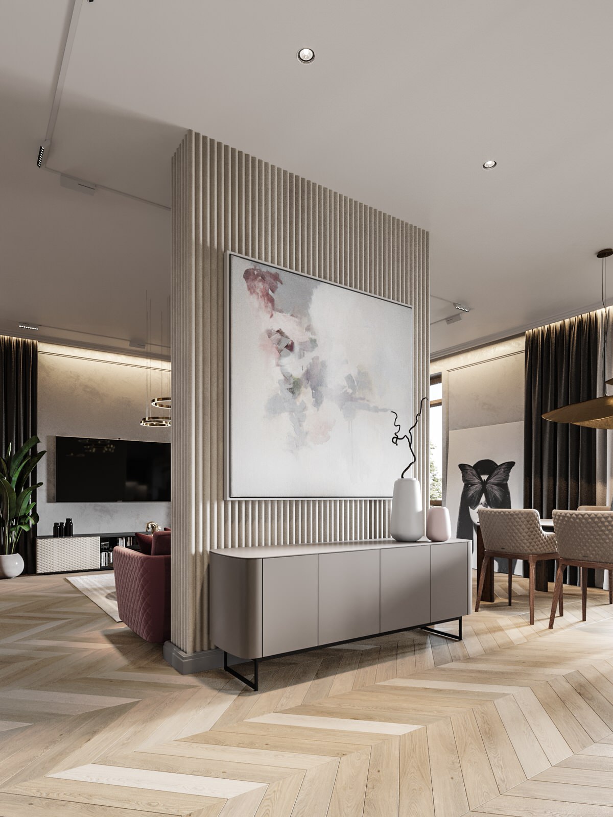 Гостиная в загородном доме