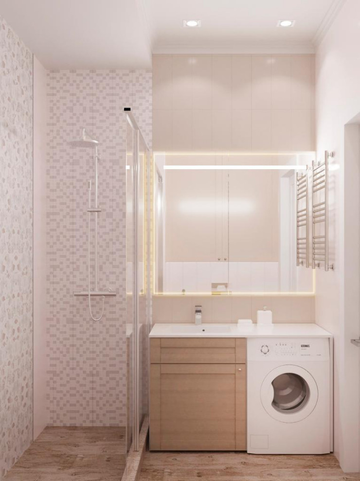 Дизайн проект квартиры  общей площадью 87 м2 в стиле "Эклектика"