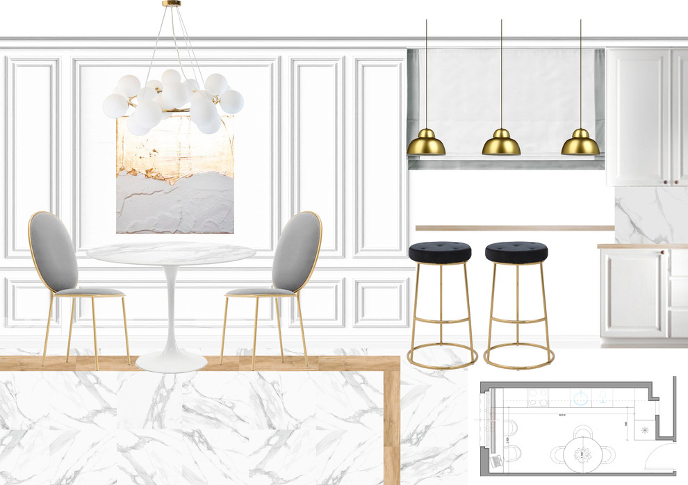 Коллажи к проекту в стиле современной классики для молодой семьи.