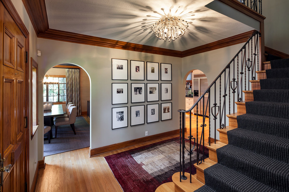 Photo of a transitional entryway in Portland.