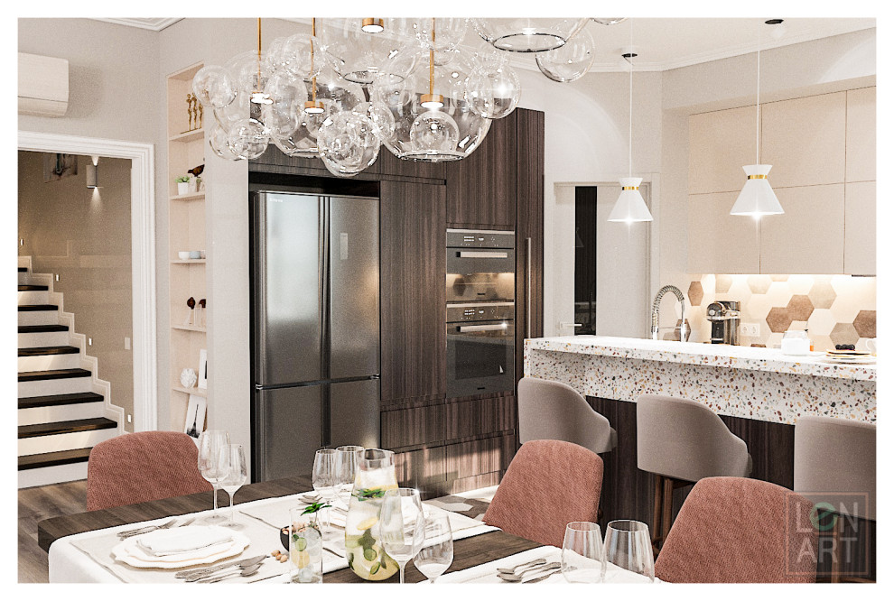 Современный интерьер в частном жилом доме