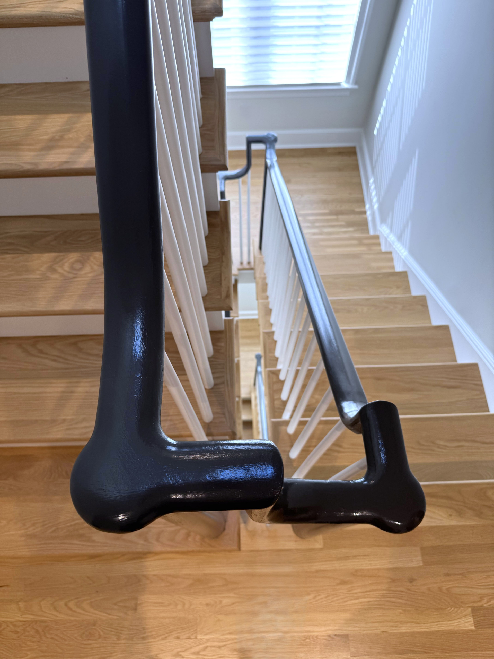 142_Airy Staircase with Over the Post Balustrade, Arlington, VA