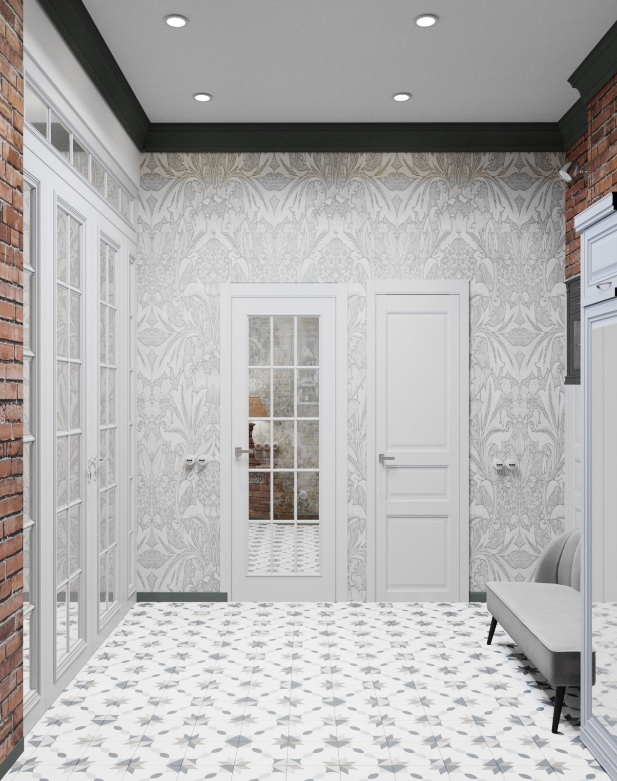 Интерьер в винтажном стиле для квартиры в доме дореволюционной застройки