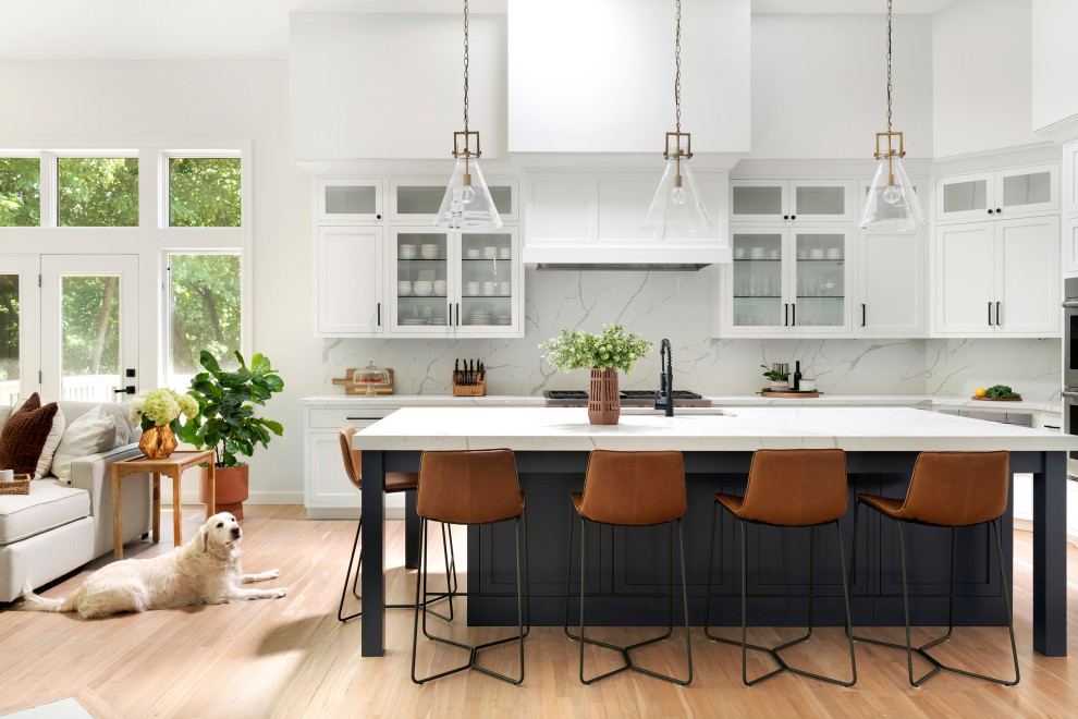 Example of a transitional kitchen design in Minneapolis