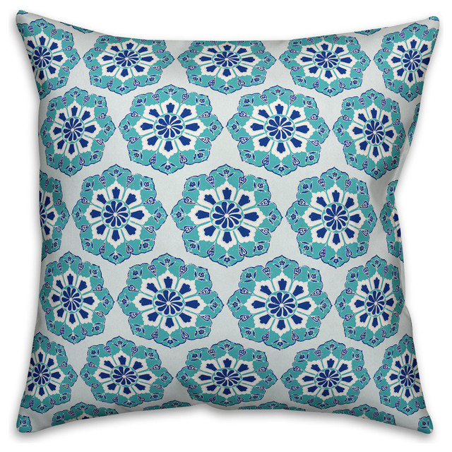 mandala outdoor pillows