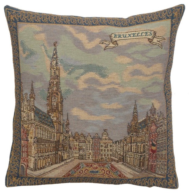 Grand Place Brussels Cushion Cover Wholesale Cream Traditional
