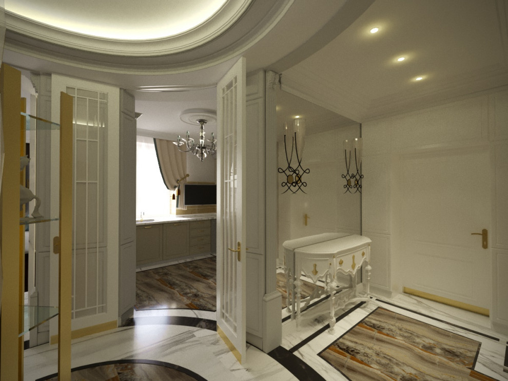 Неоклассика с нотками прованса.