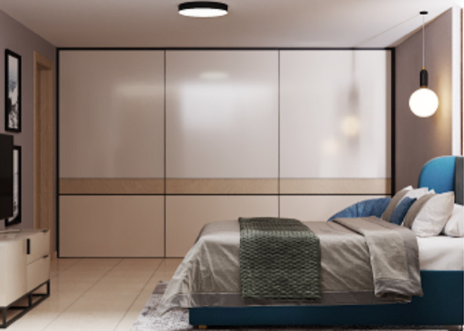 Дизайн проект загородного дома - 1 этаж - спальня