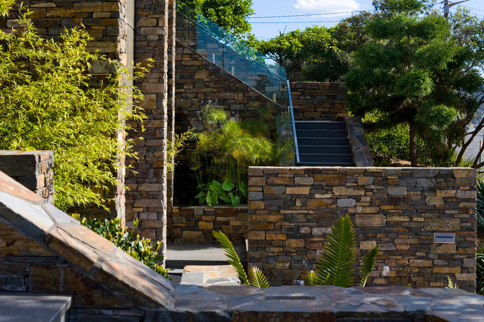 Photo of a contemporary shaded garden in Sydney.