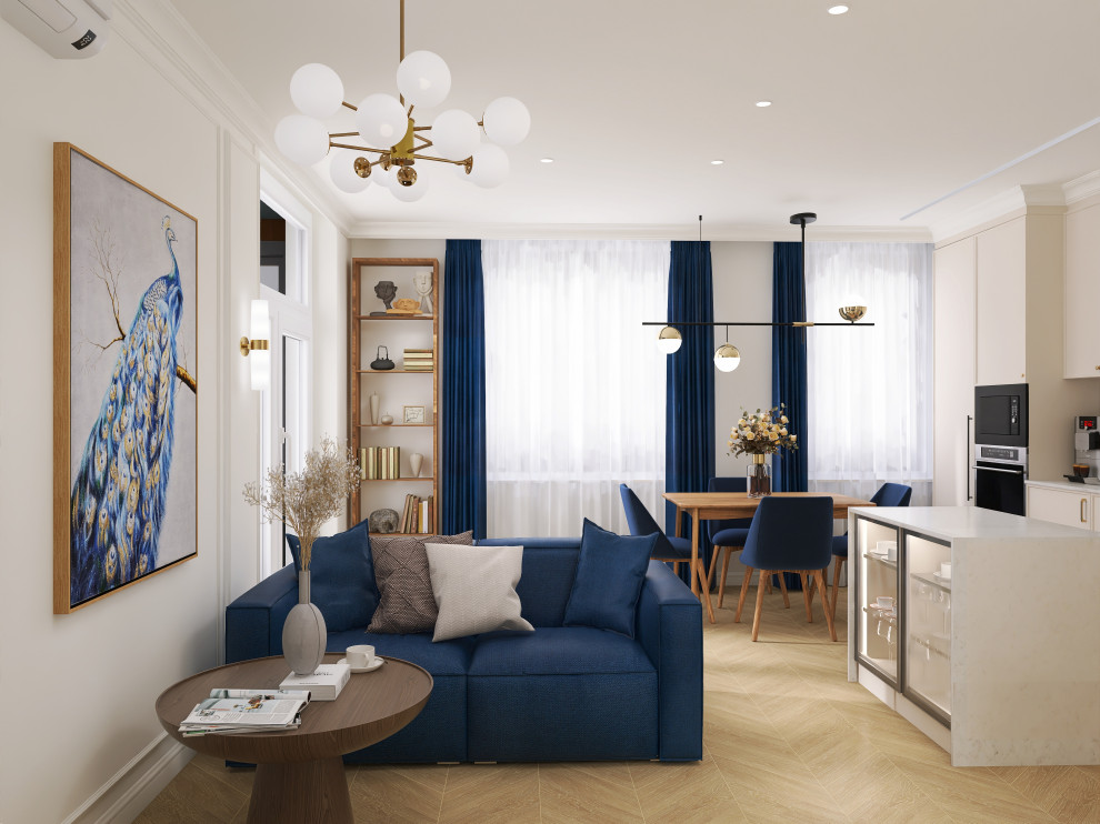 Кухня-гостиная в стиле Современная классика