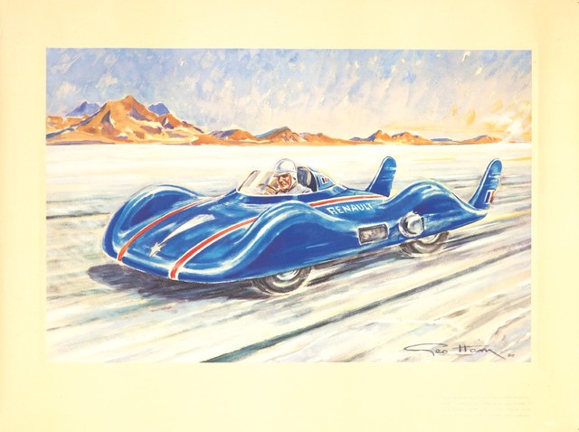 Renault Letoile Filante Vintage Poster 1956 Print 12x18