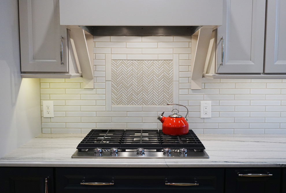 Inspiration for a transitional kitchen remodel in New York