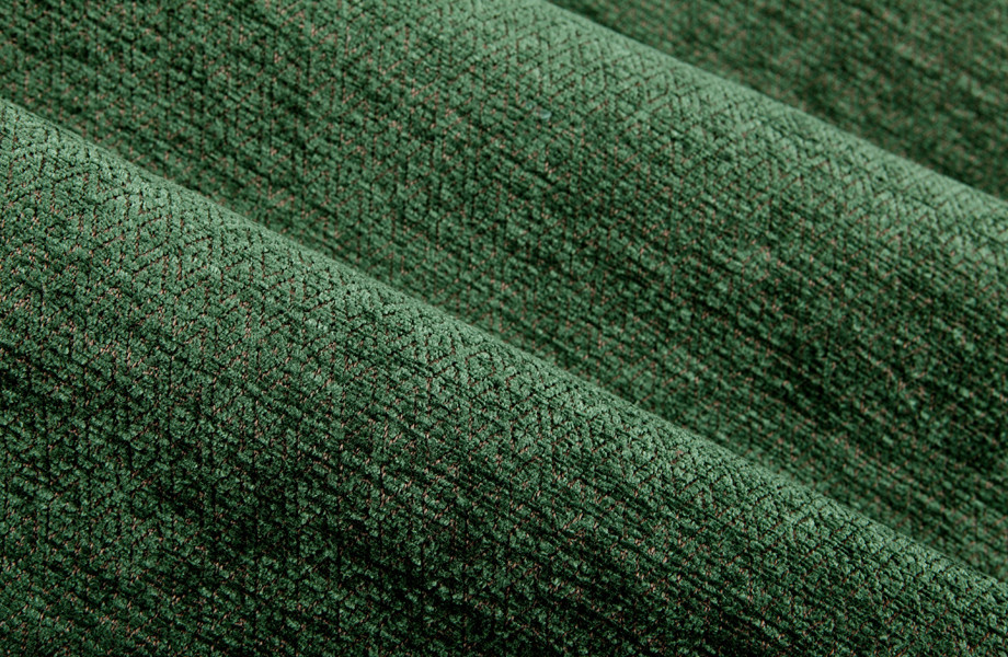 Velvety Diamond Upholstery Fabric in Forest Green
