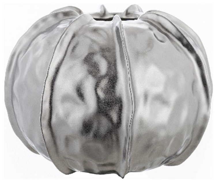 Silver Glaze Ceramic Vase Liang & Eimil Grove Contemporary Vases