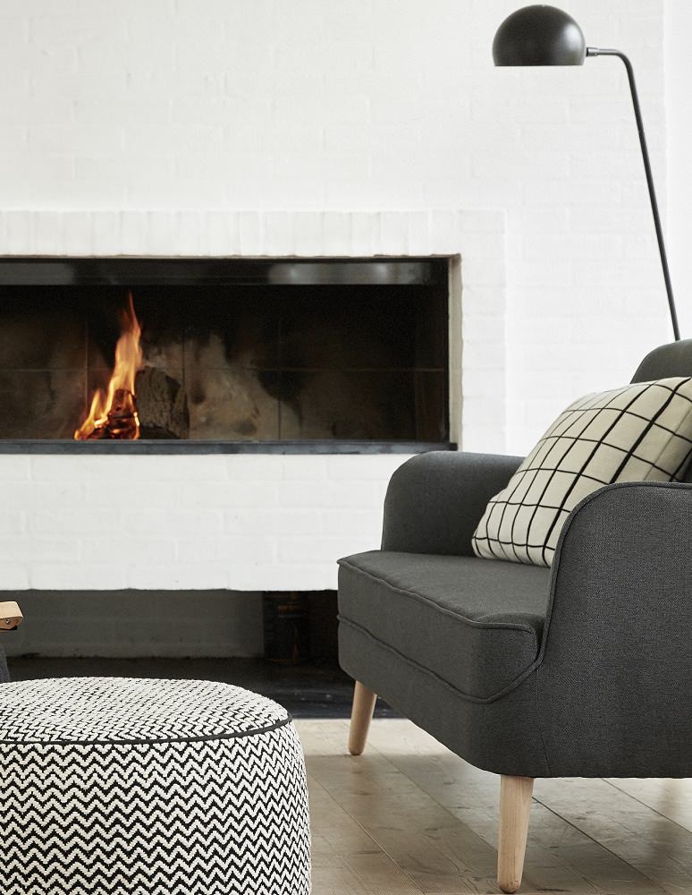 Скандинавский интерьер гостинной