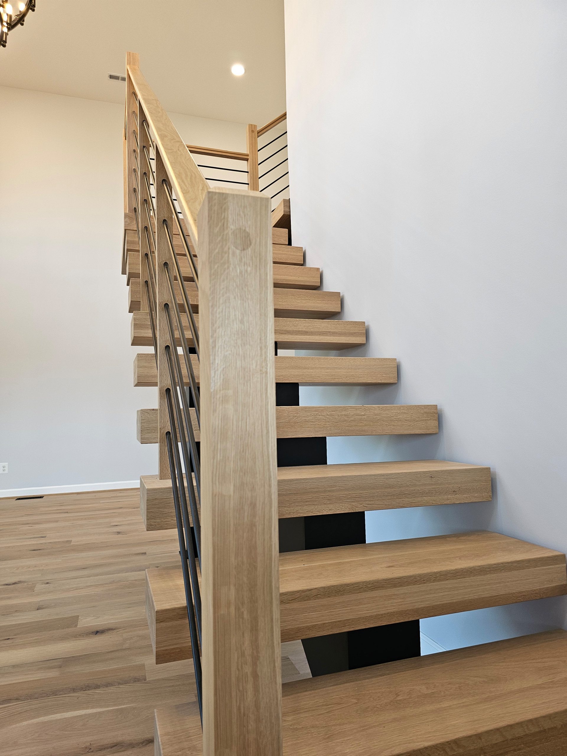 123_Modern Meets Rustic Farmhouse Staircase, Leesburg, VA 20175