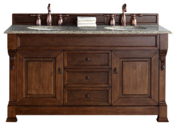 60 Double Bowl Vanity Top Only Santa Cecilia Stone Traditional 60 Double Bowl Vanity Top Only Santa Cecilia Stone Traditional Bathroom Vanities And Sink Consoles By J Keats