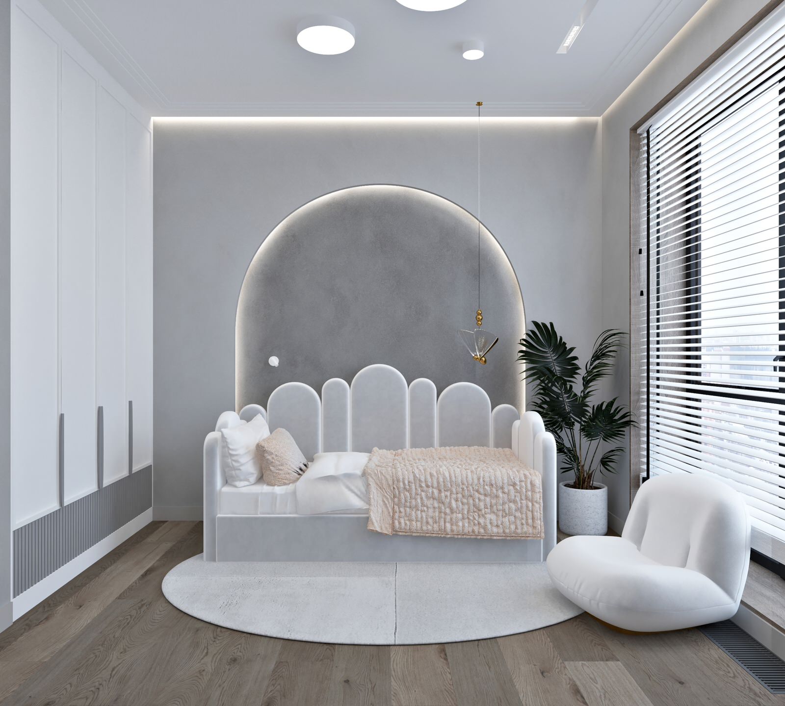 Минимализм для молодой семьи в ЖК Wellton Towers, г. Москва