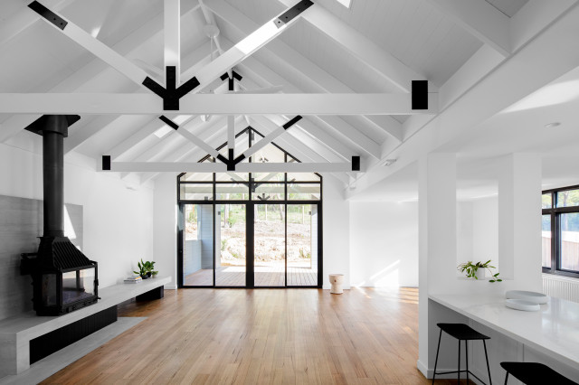 Floating Gables trendy-dagligstue