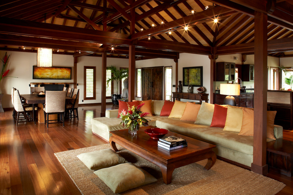 Bali Inspired - Tropical - Living Room - Hawaii - by Andrea Lecusay