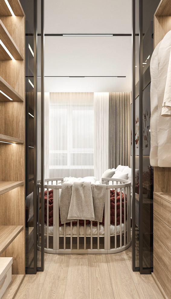 Интерьер спальни для квартиры в ЖК "Viktory Park"