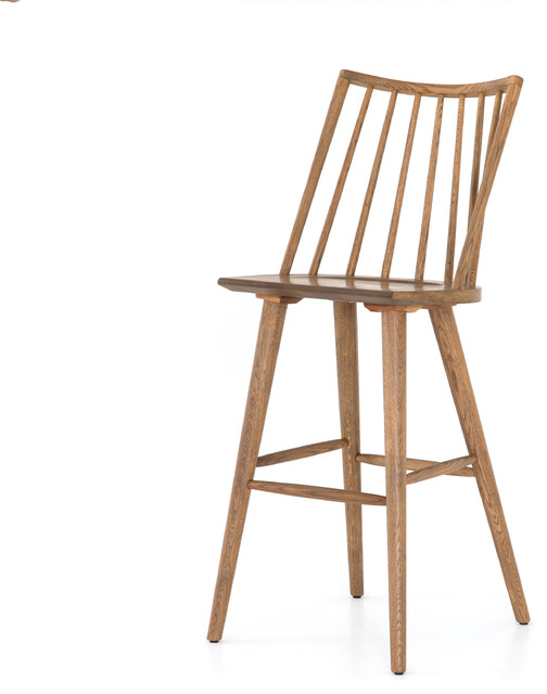 44 Tall Set Of 2 Windsor Bar Stool Solid Oak Smooth Sandy Finish 44 Tall Set Of 2 Windsor Bar Stool Solid Oak Smooth Sandy Finish Slender Legs