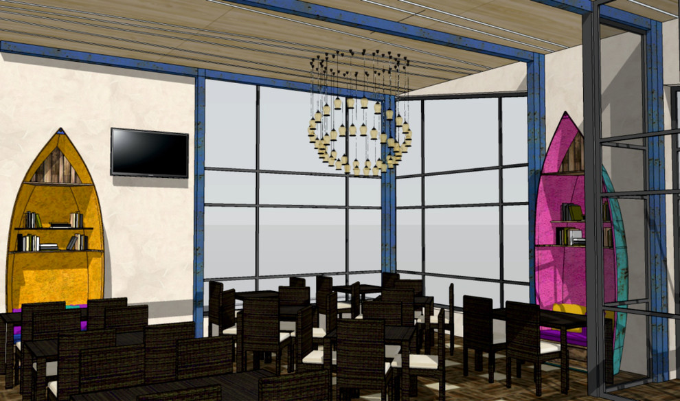 Кафе на берегу озера Еловое