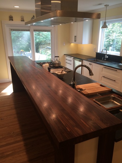 Walnut Countertops Tung Oil Modern Kitchen Philadelphia