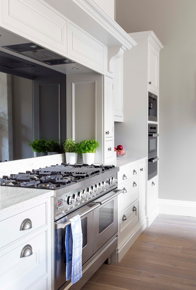 Tudor door style, handpainted kitchen in Georgian Townhouse - Kitchen ...