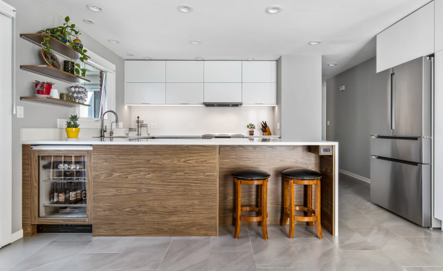 Warm Continuous Grain contemporaneo-cocina
