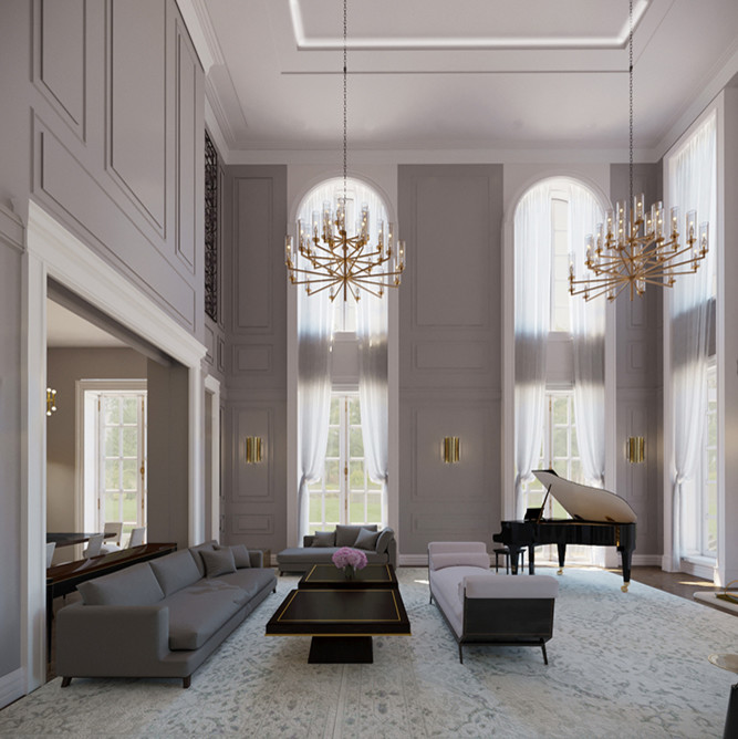 Дизайн-проект каминного зала