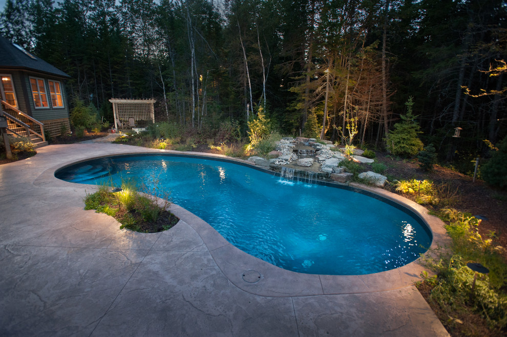 Pool - rustic pool idea