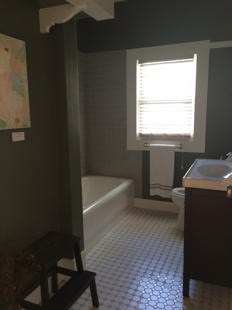 Inspiration for a transitional bathroom remodel in Austin