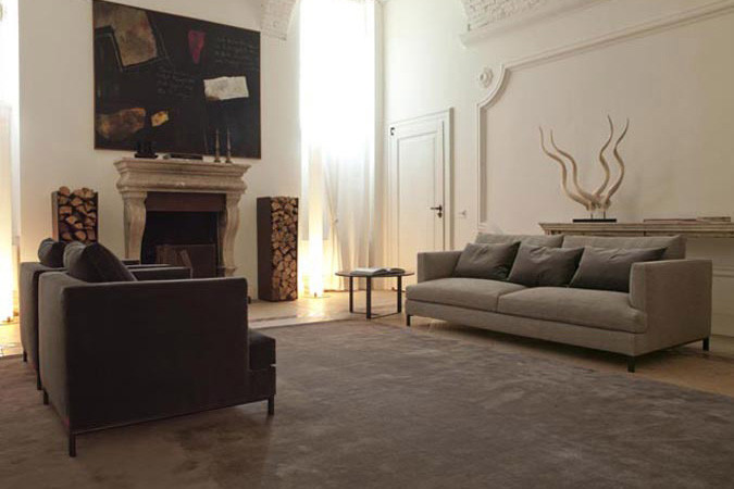 Trendy home design photo in Miami