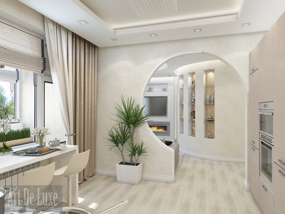 "Из однушки в двушку", Запольная, 60, кухня, балкон