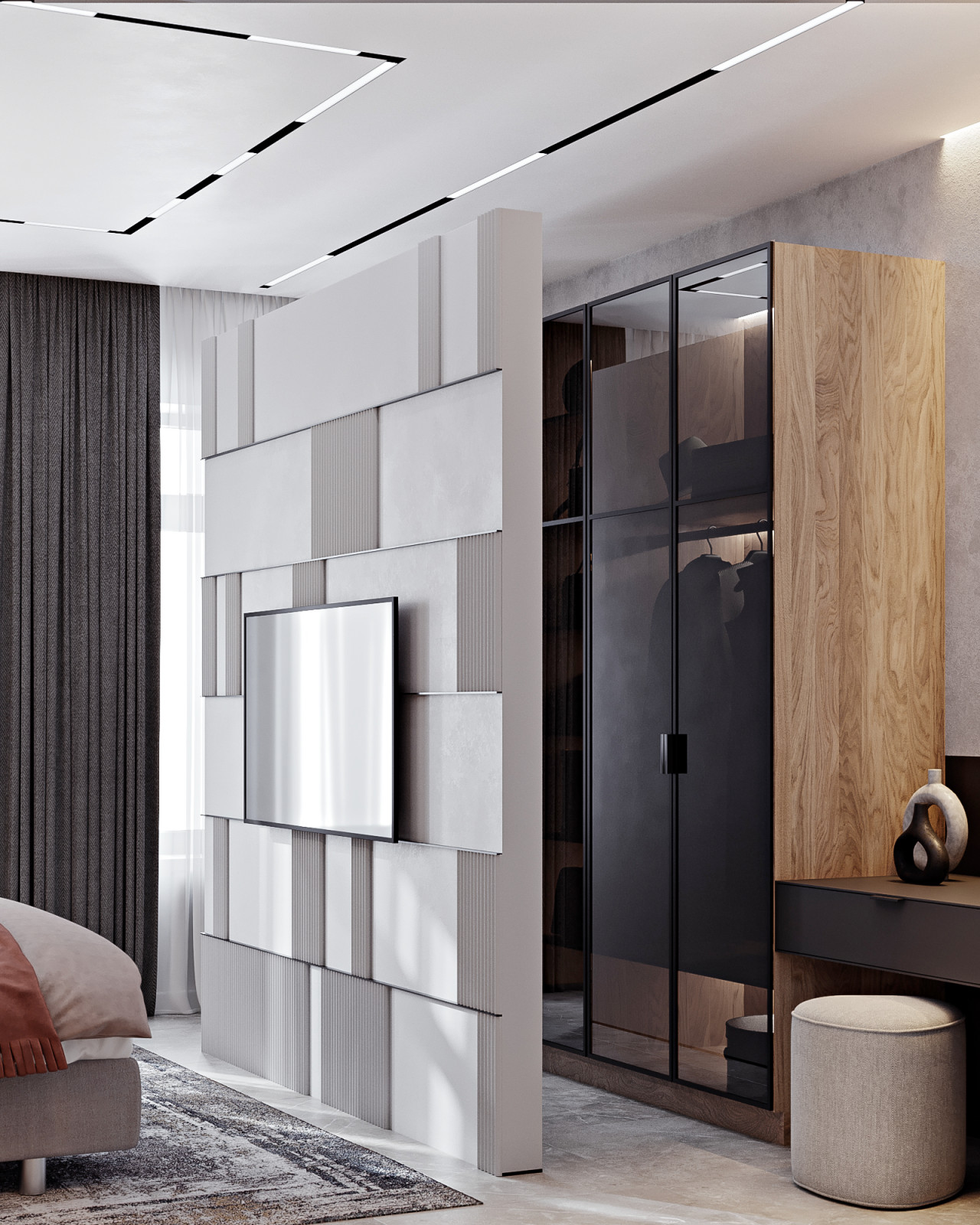 КП Первозванный 1,  спальня (вариант 3)