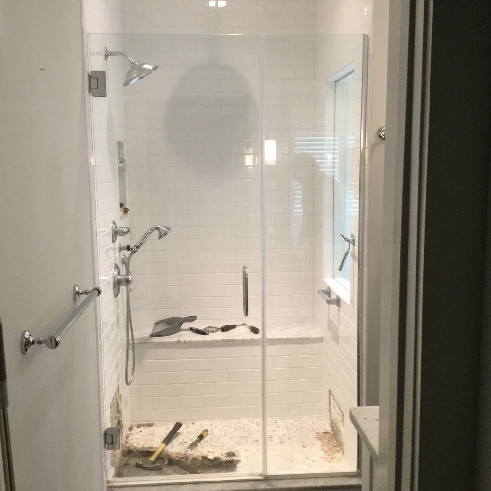 House two years old, master shower is leaking into basement.