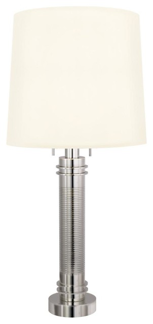 Sonneman Colonna Polished Nickel Contemporary / Modern Two Light 35 Down