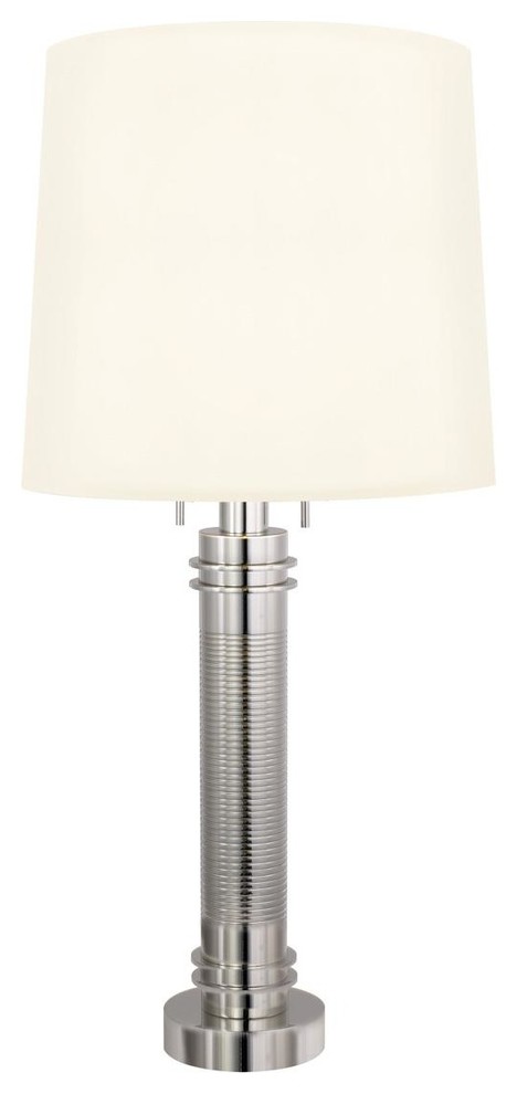 Sonneman Colonna Polished Nickel Contemporary / Modern Two Light 35 Down