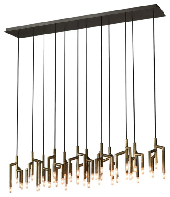 40" Luxury Crystal Kitchen Island Chandelier Contemporary Kitchen