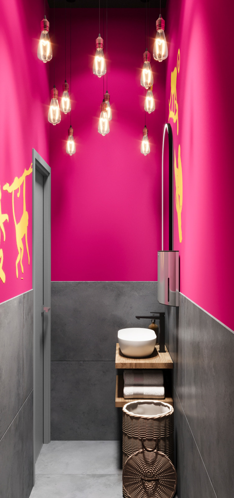 Кофейня в тропическом стиле. Проект